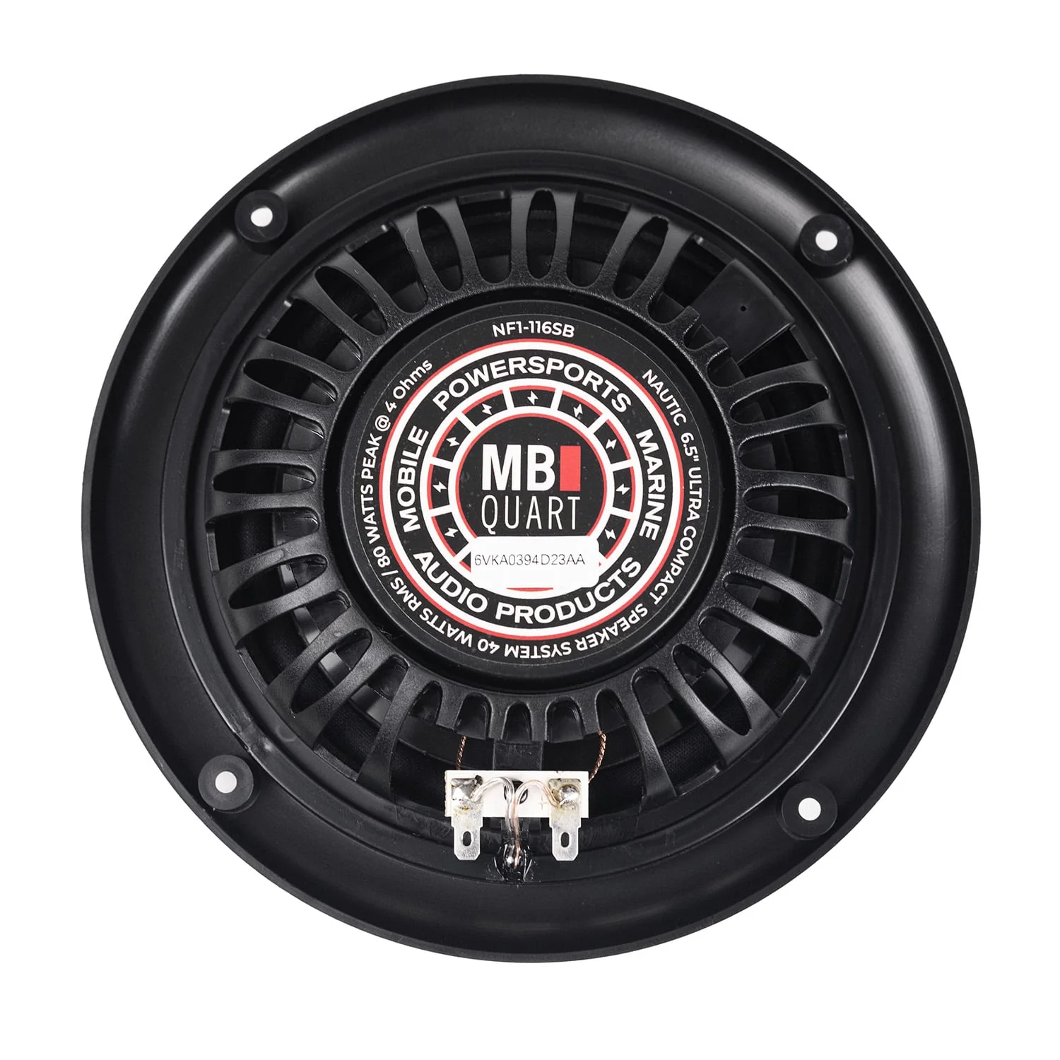 MBQuart 6.5" 2-Way Coaxial Slim Fit Nautic Formula Speaker (Black) - Image 6