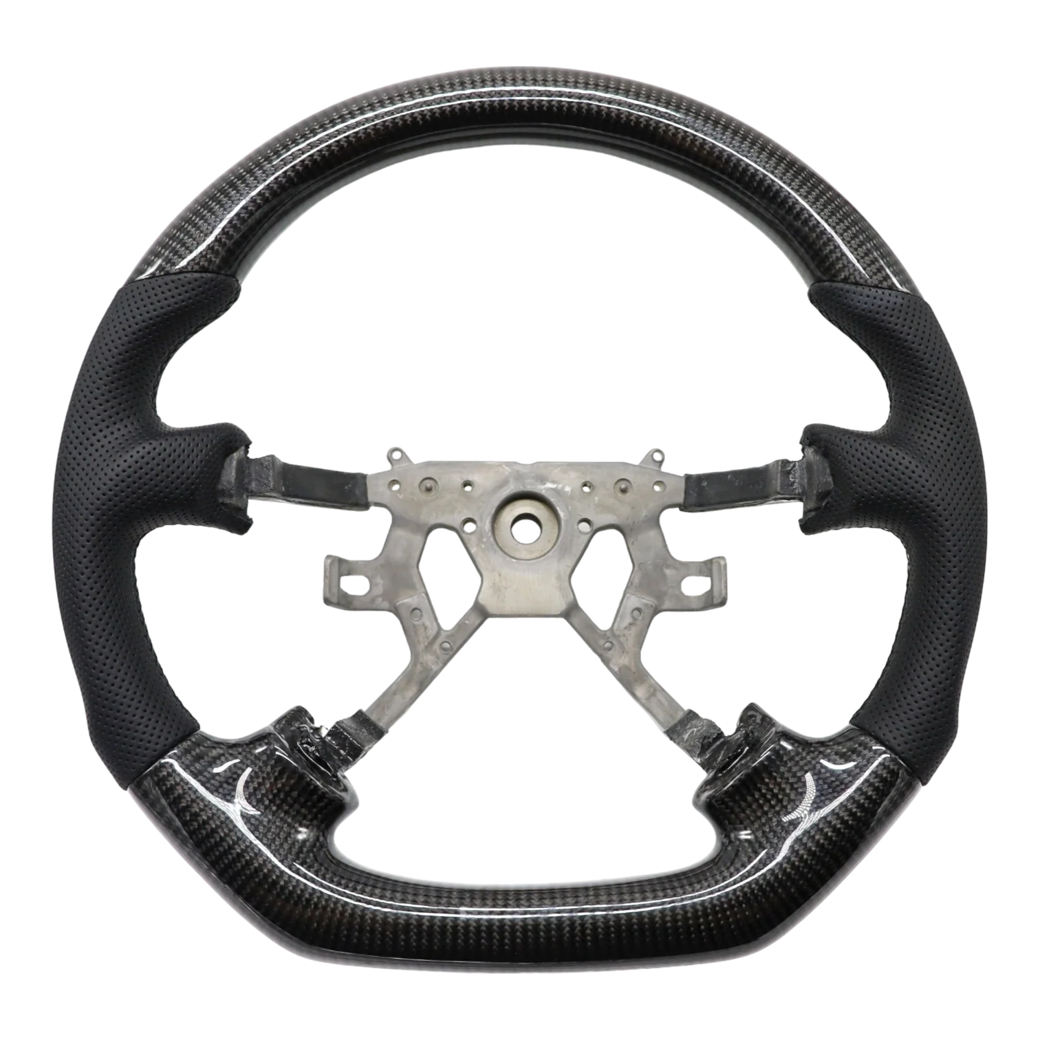 Nissan Y61 GU Patrol Steering Wheel Core - Genuine Carbon Leather - Image 4
