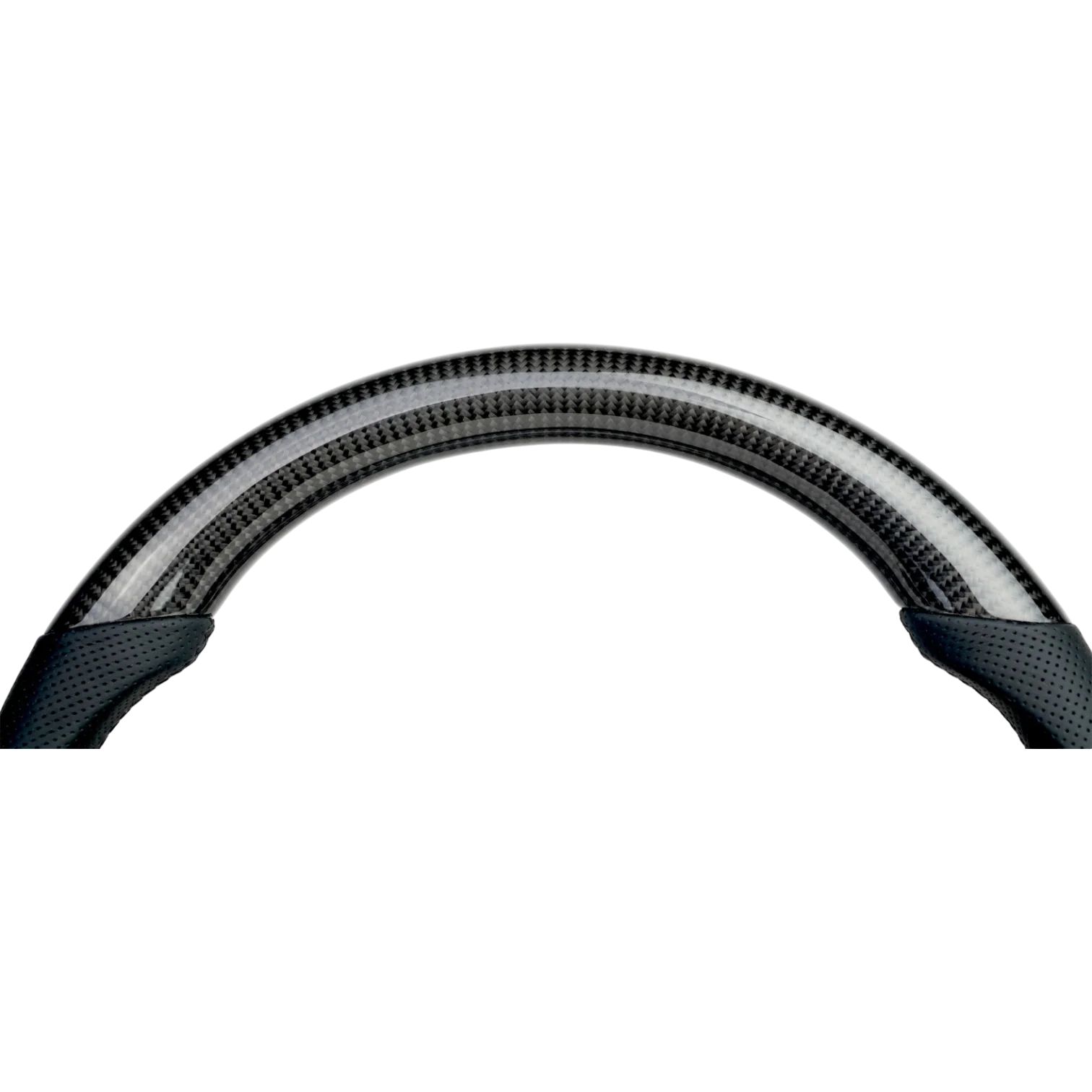 Classic Carbon with Perforated Leather Sides Steering Wheel to suit Toyota Hilux N70 Facelift (06/2011-04/2015) - Image 4