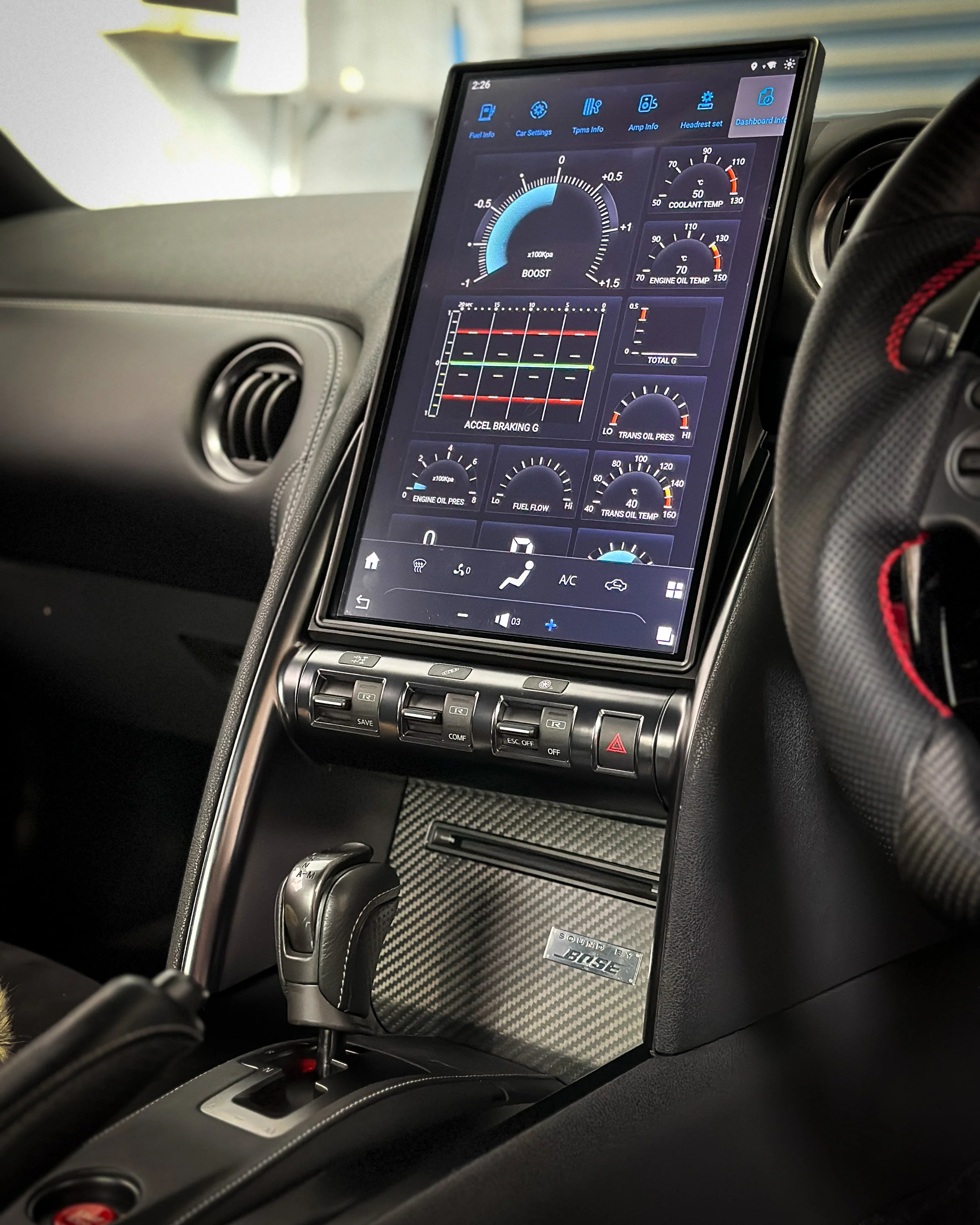 Godzilla 14.5″ Wireless Apple CarPlay & Android Auto for Nissan R35 GT-R 2008-2016 - Image 4