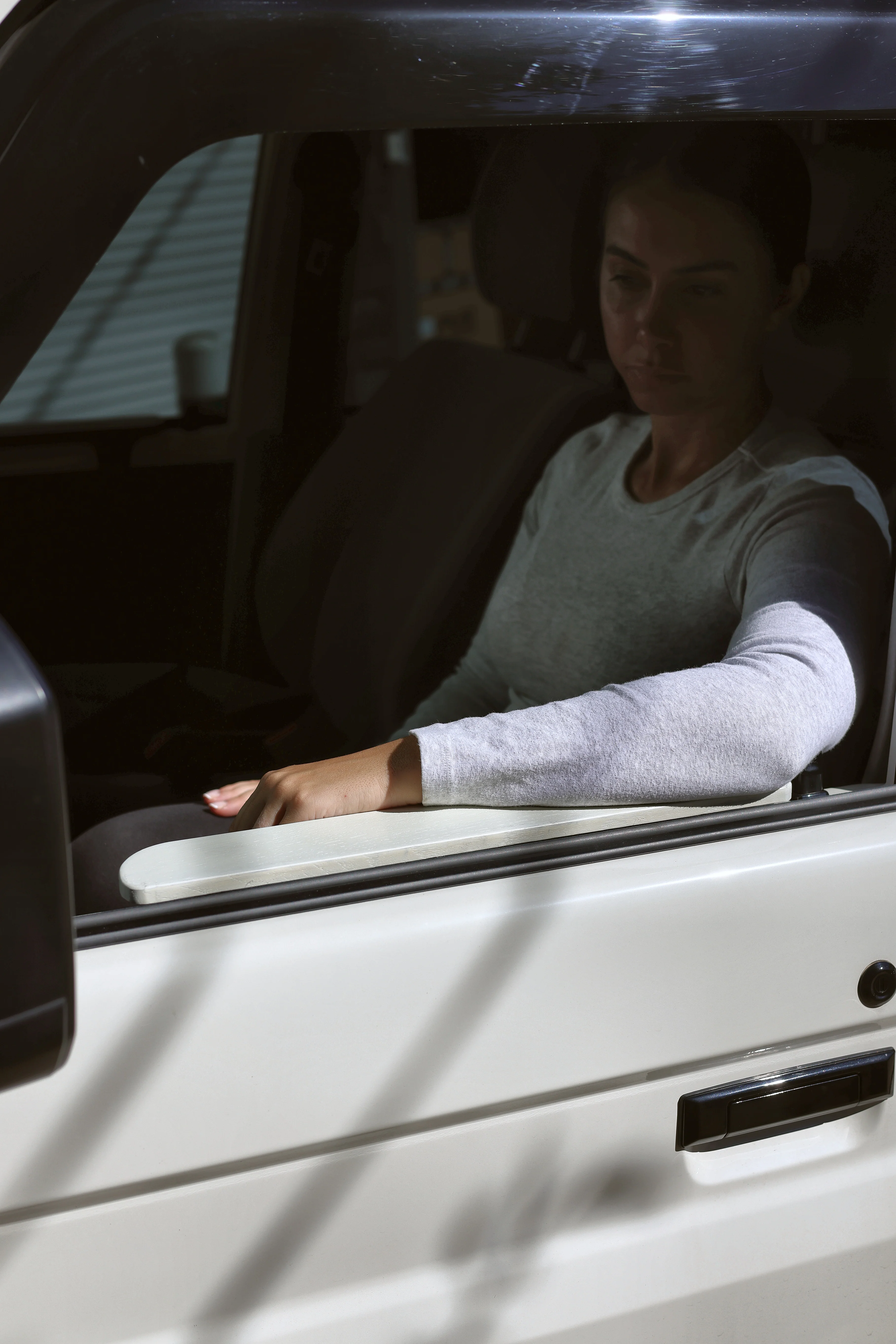 70 Series LandCruiser Armrest, Tasmanian White Rounded (Pair) - Image 5