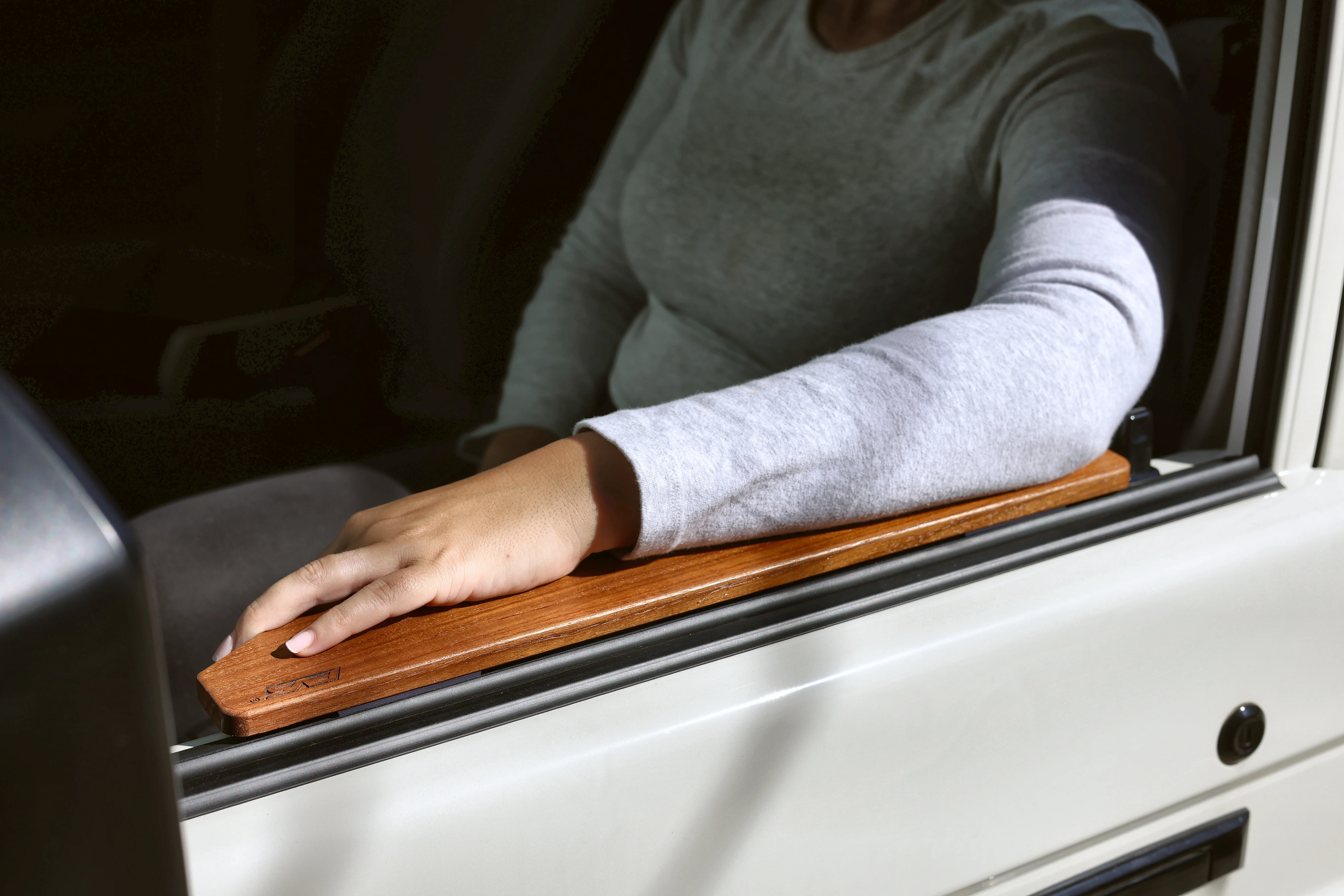 70 Series LandCruiser Armrest, Coastal Teak Tapered (Pair) - Image 3