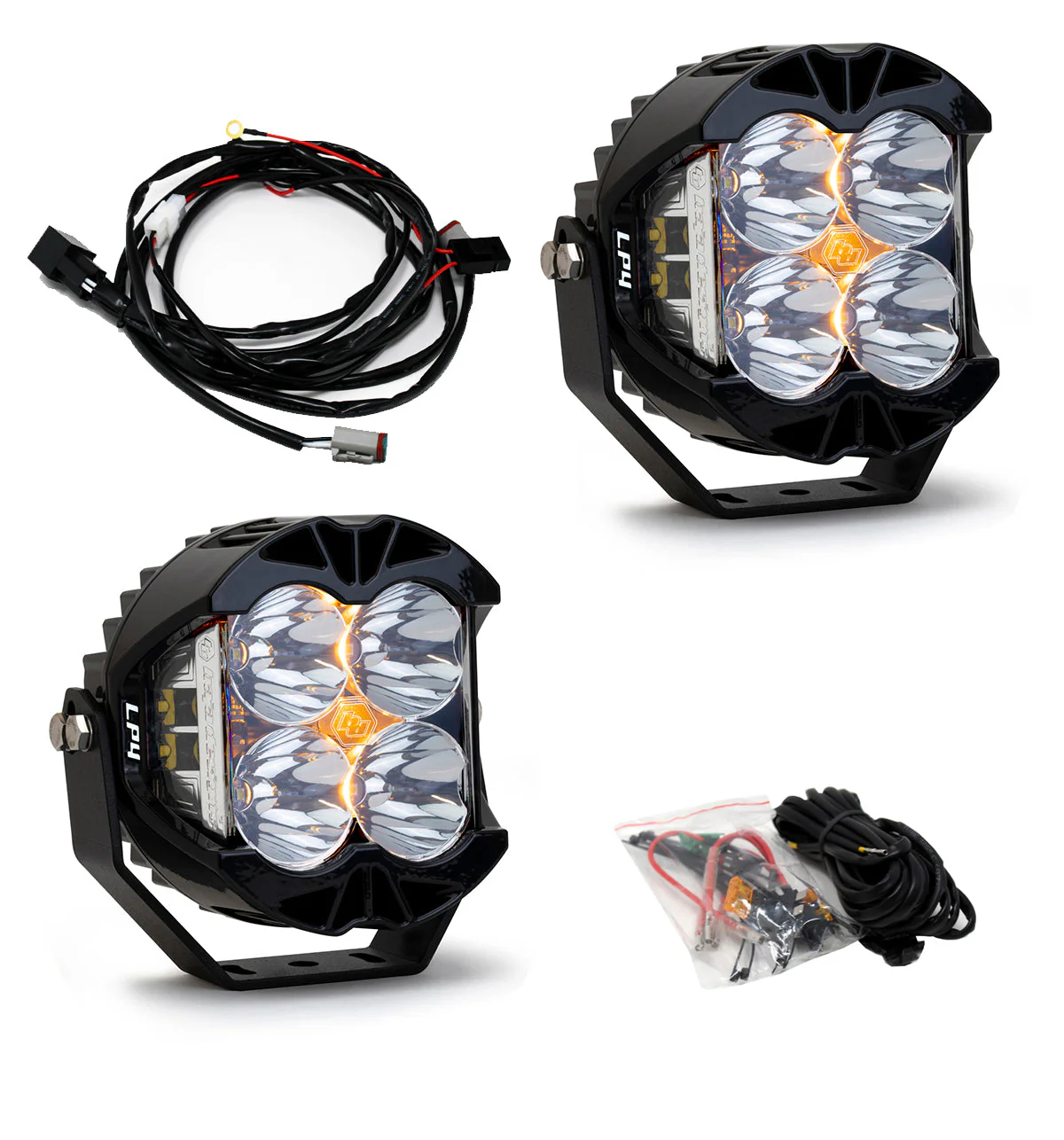 LP4 Pro LED Auxiliary Light Pod Pair - Universal - Image 3