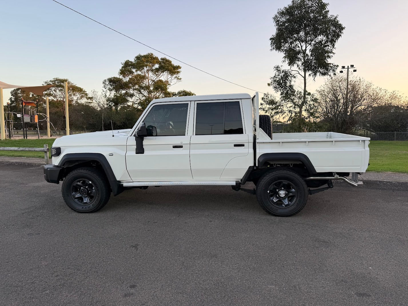 Factory Style Rear Black Fender Flares suitable Toyota LandCruiser 79 Series Dual Cab Ute Tub - Image 4