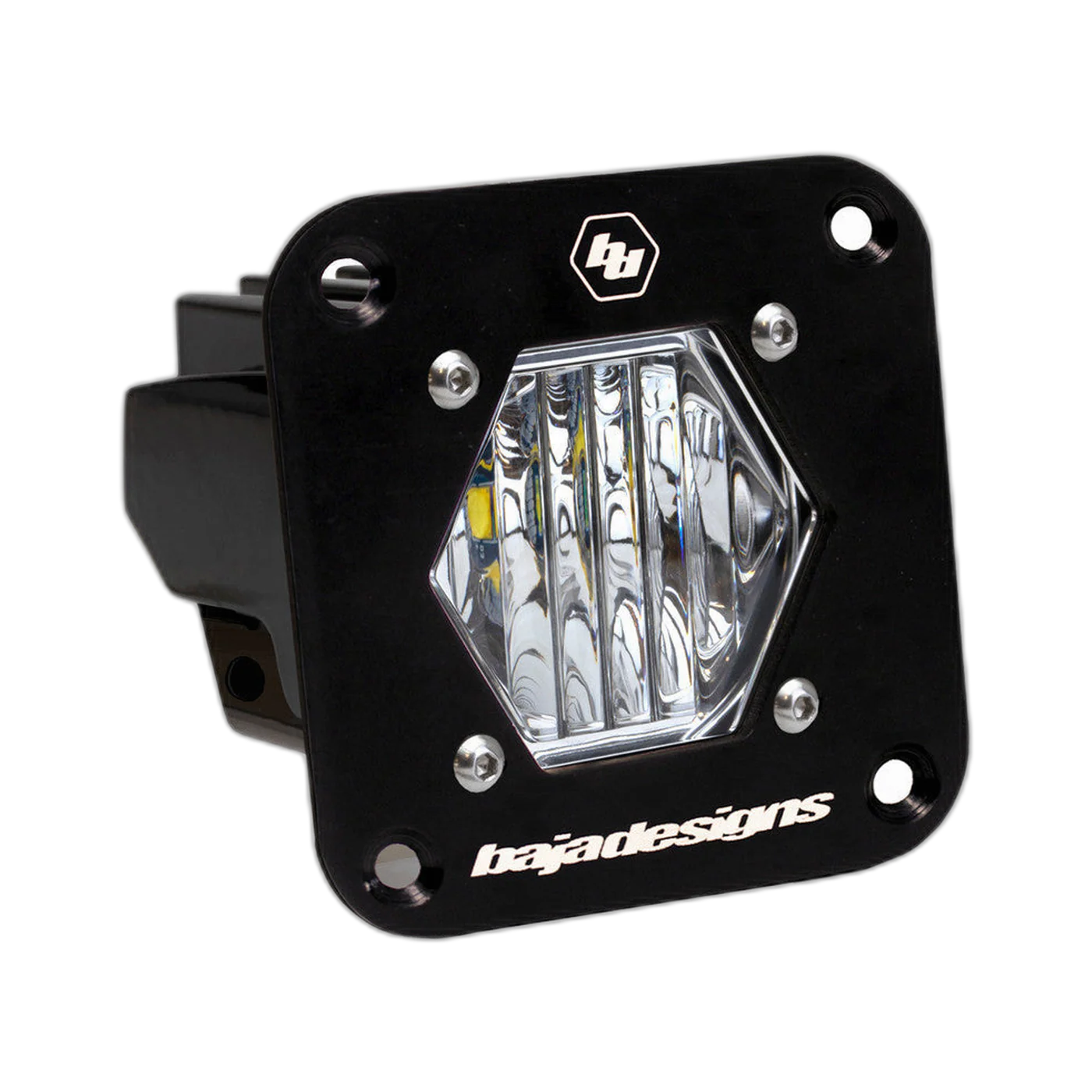 S1 Black Flush Mount Auxiliary Light Pod - Universal