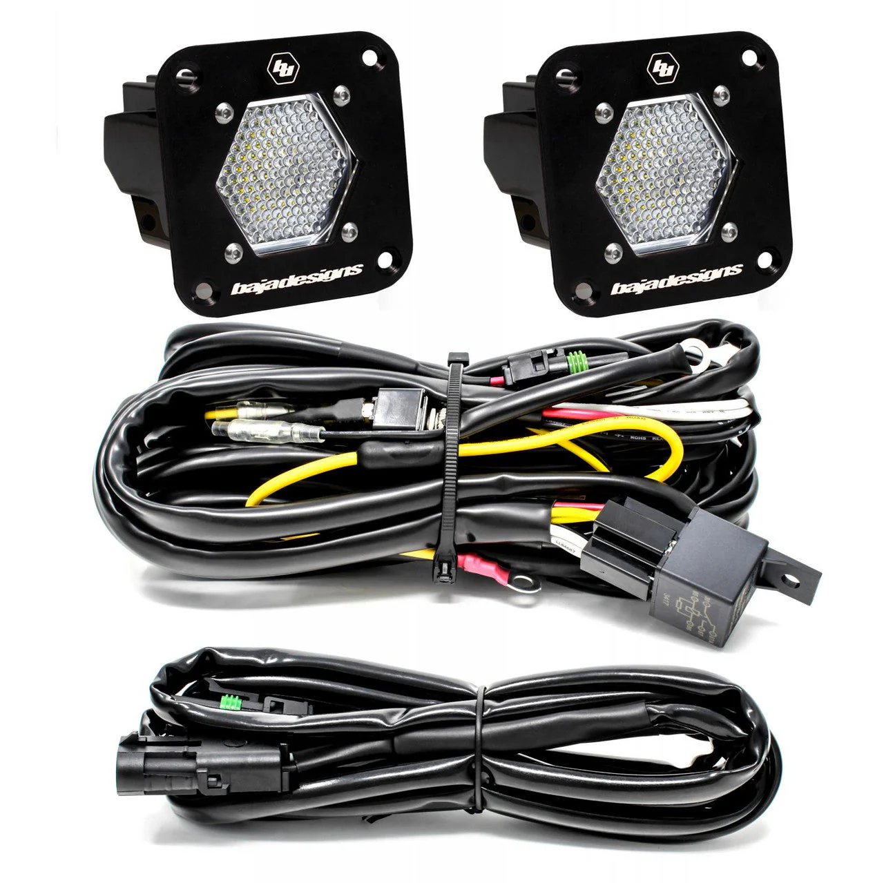 S1 Black Flush Mount LED Light Pod Reverse Kit - Universal - Image 2