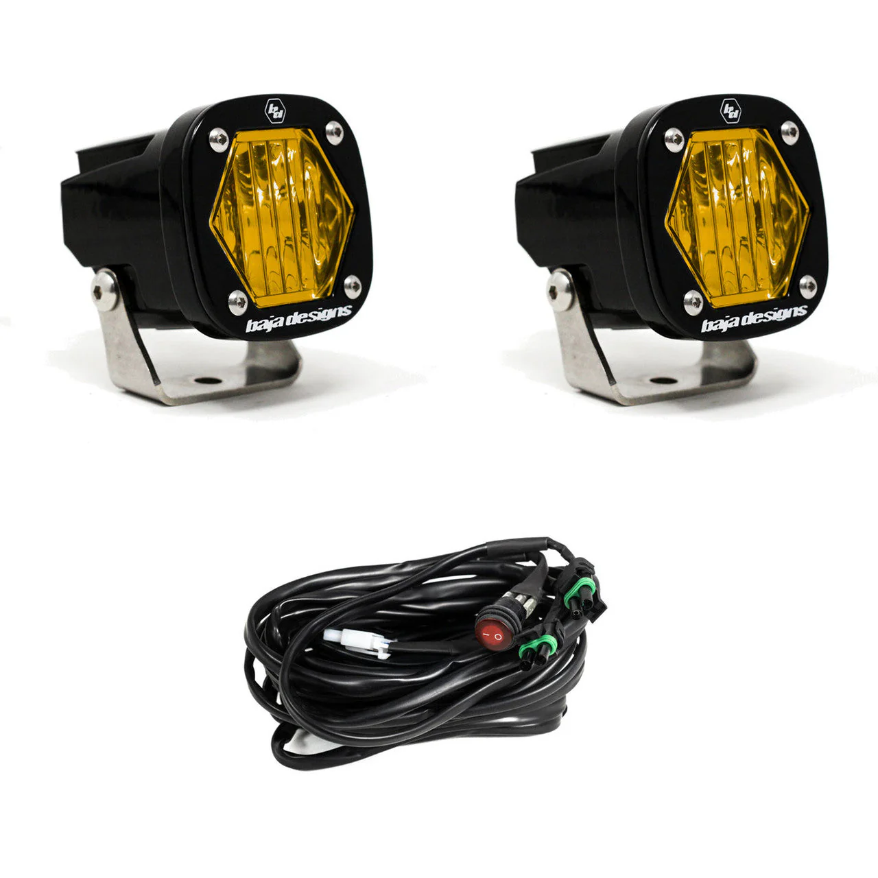 S1 Black LED Auxiliary Light Pod Pair - Universal - Image 4