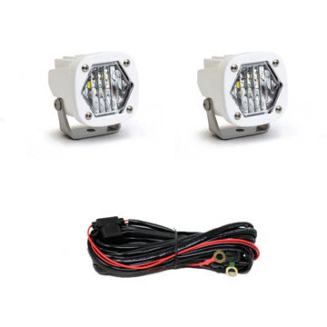 S1 White LED Auxiliary Light Pod Pair - Universal - Image 2