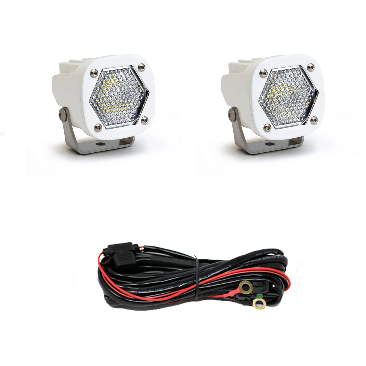 S1 White LED Auxiliary Light Pod Pair - Universal - Image 5
