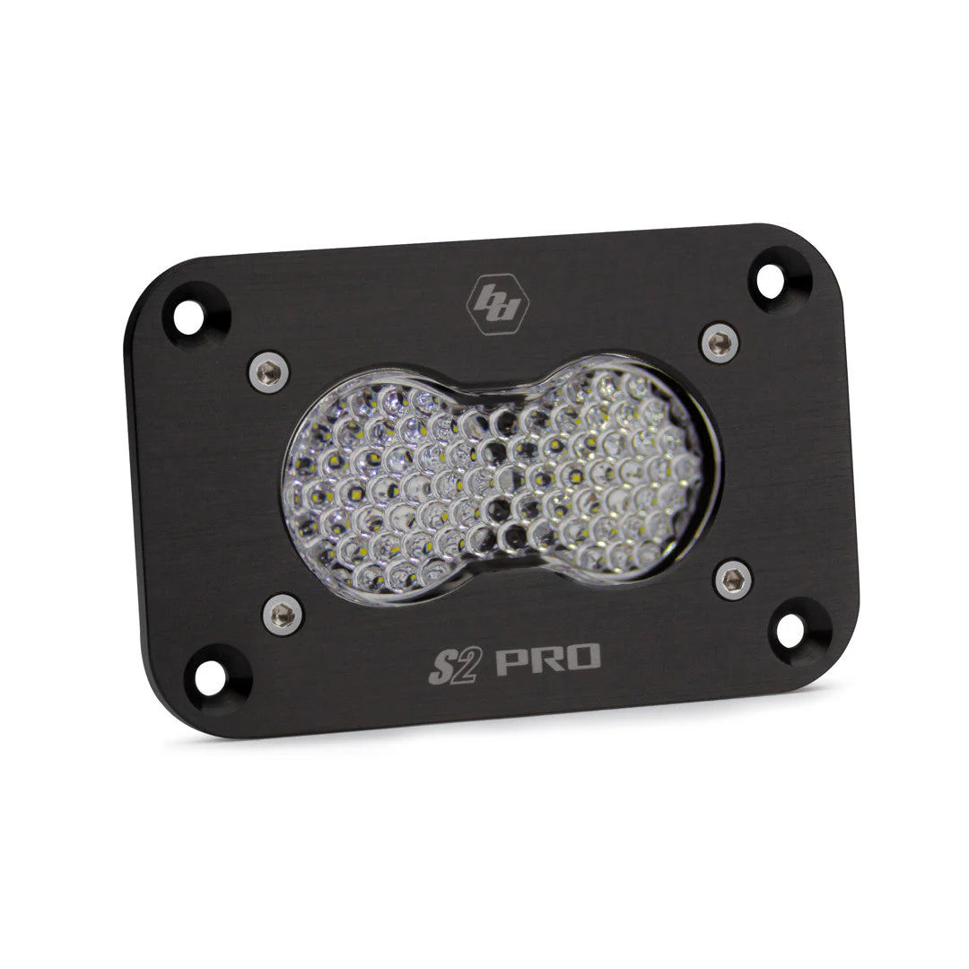 S2 Pro Black Flush Mount LED Auxiliary Light Pod - Universal - Image 4