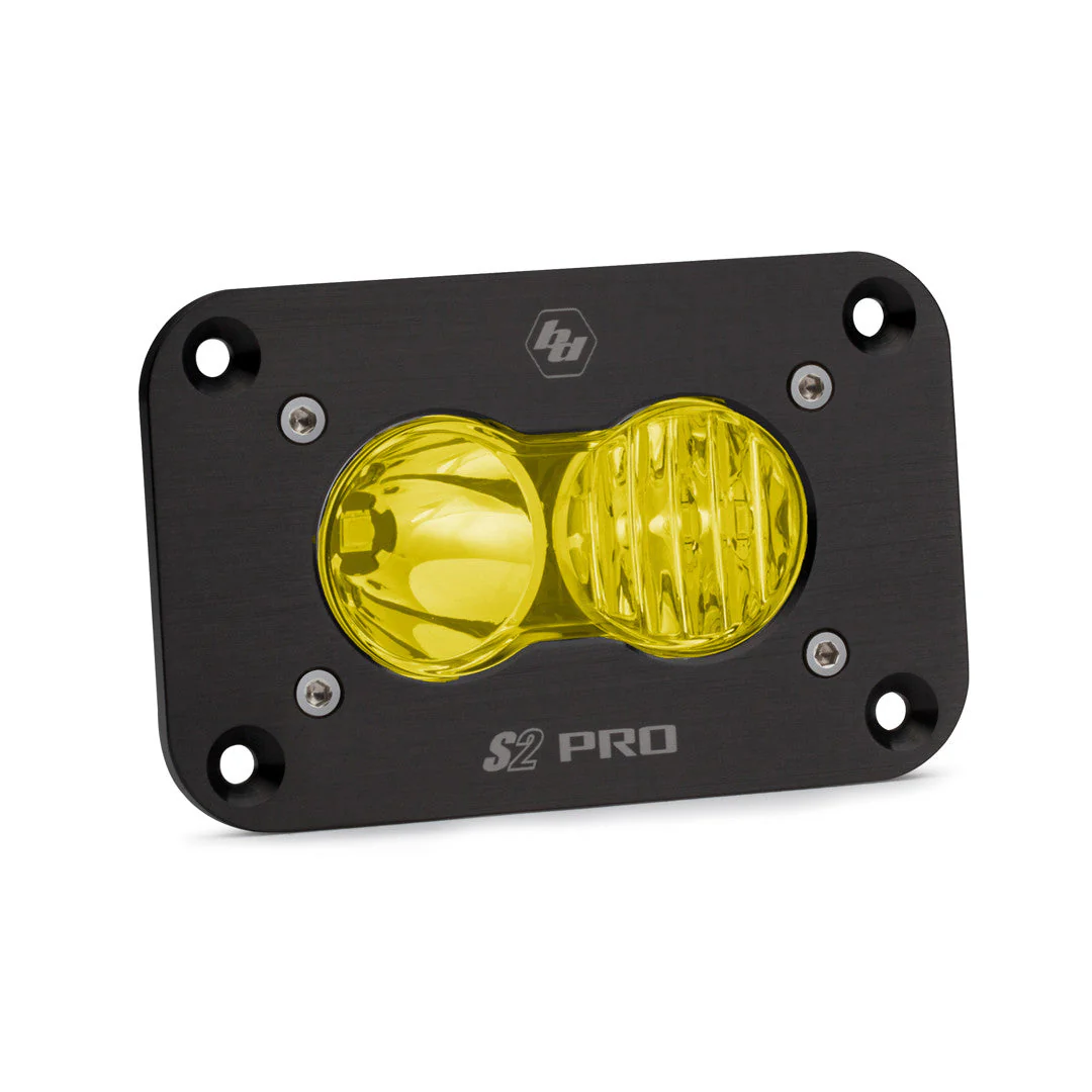 S2 Pro Black Flush Mount LED Auxiliary Light Pod - Universal - Image 6