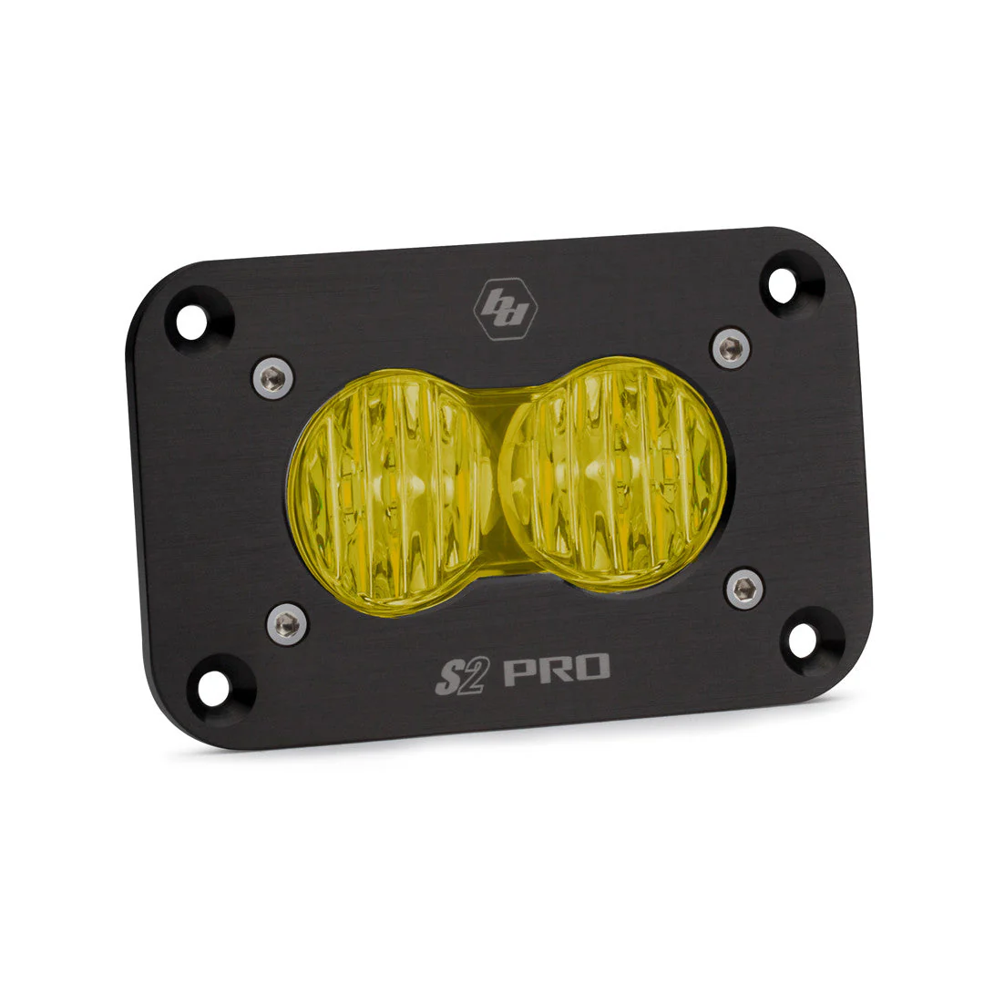 S2 Pro Black Flush Mount LED Auxiliary Light Pod - Universal - Image 8