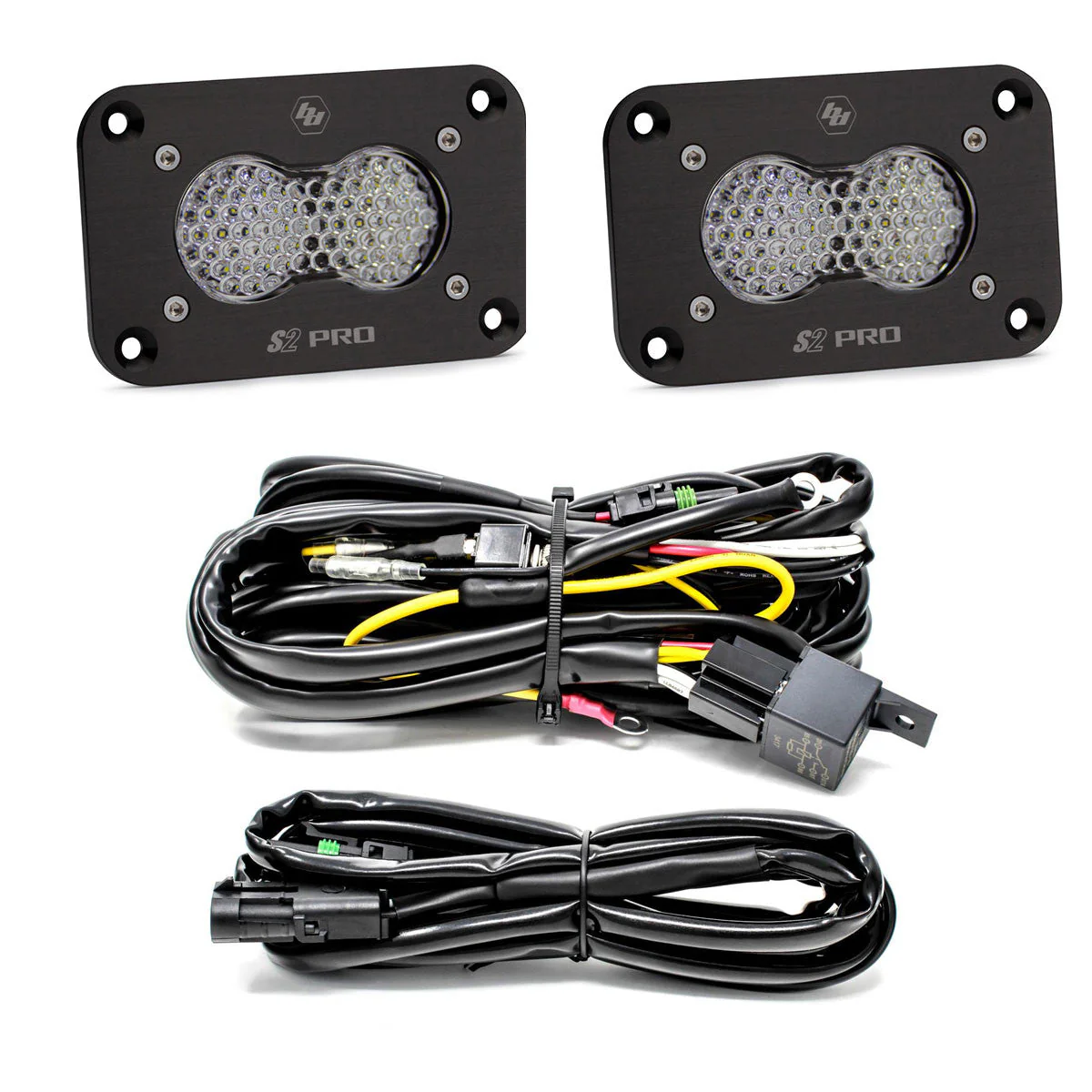 S2 Pro Black Flush Mount LED Light Pod Reverse Kit - Universal - Image 2