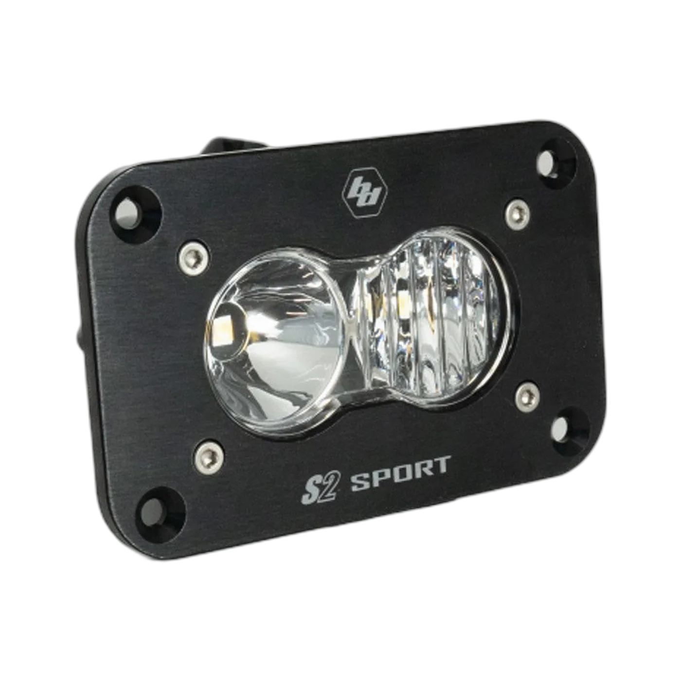 S2 Sport Black Flush Mount LED Auxiliary Light Pod - Universal
