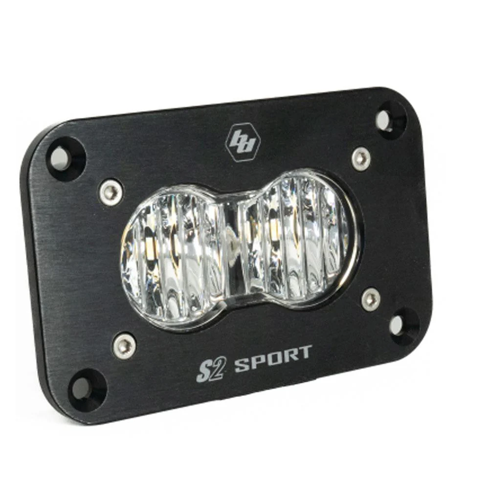 S2 Sport Black Flush Mount LED Auxiliary Light Pod - Universal - Image 3