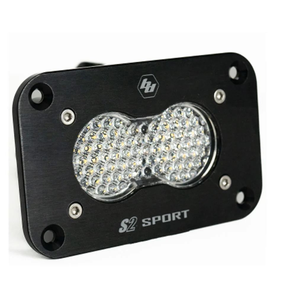 S2 Sport Black Flush Mount LED Auxiliary Light Pod - Universal - Image 4