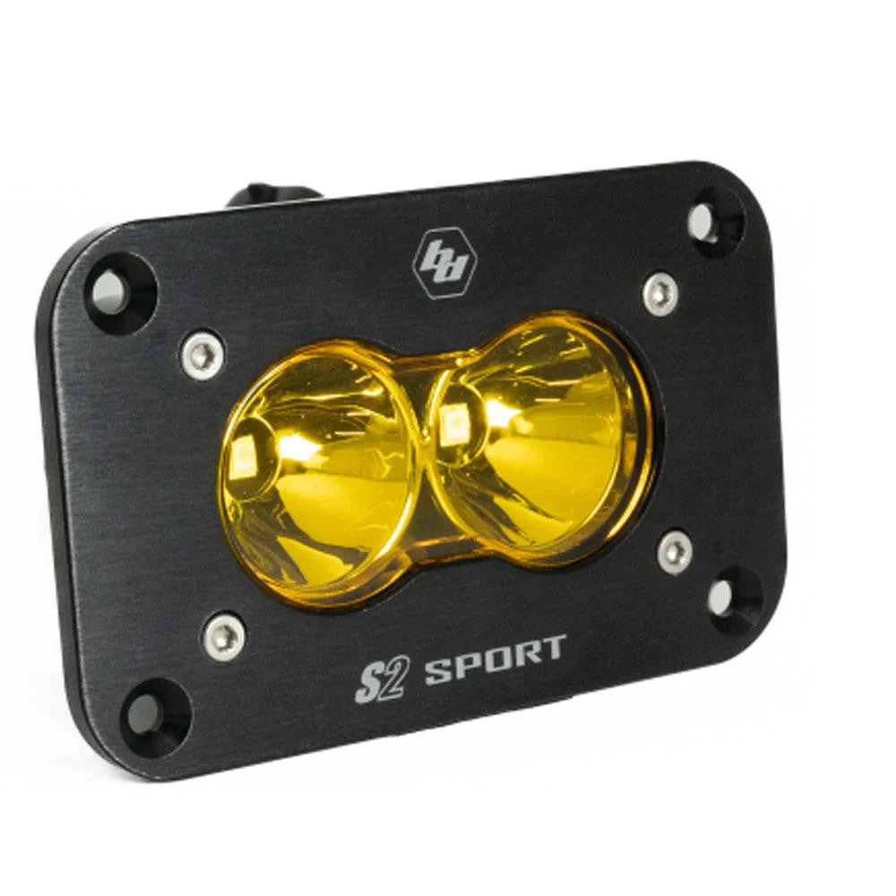 S2 Sport Black Flush Mount LED Auxiliary Light Pod - Universal - Image 5