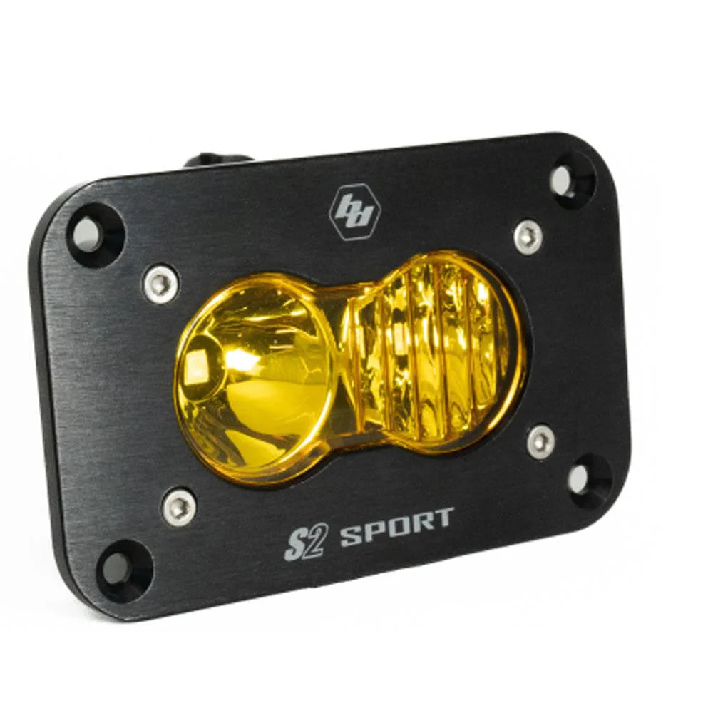 S2 Sport Black Flush Mount LED Auxiliary Light Pod - Universal - Image 6
