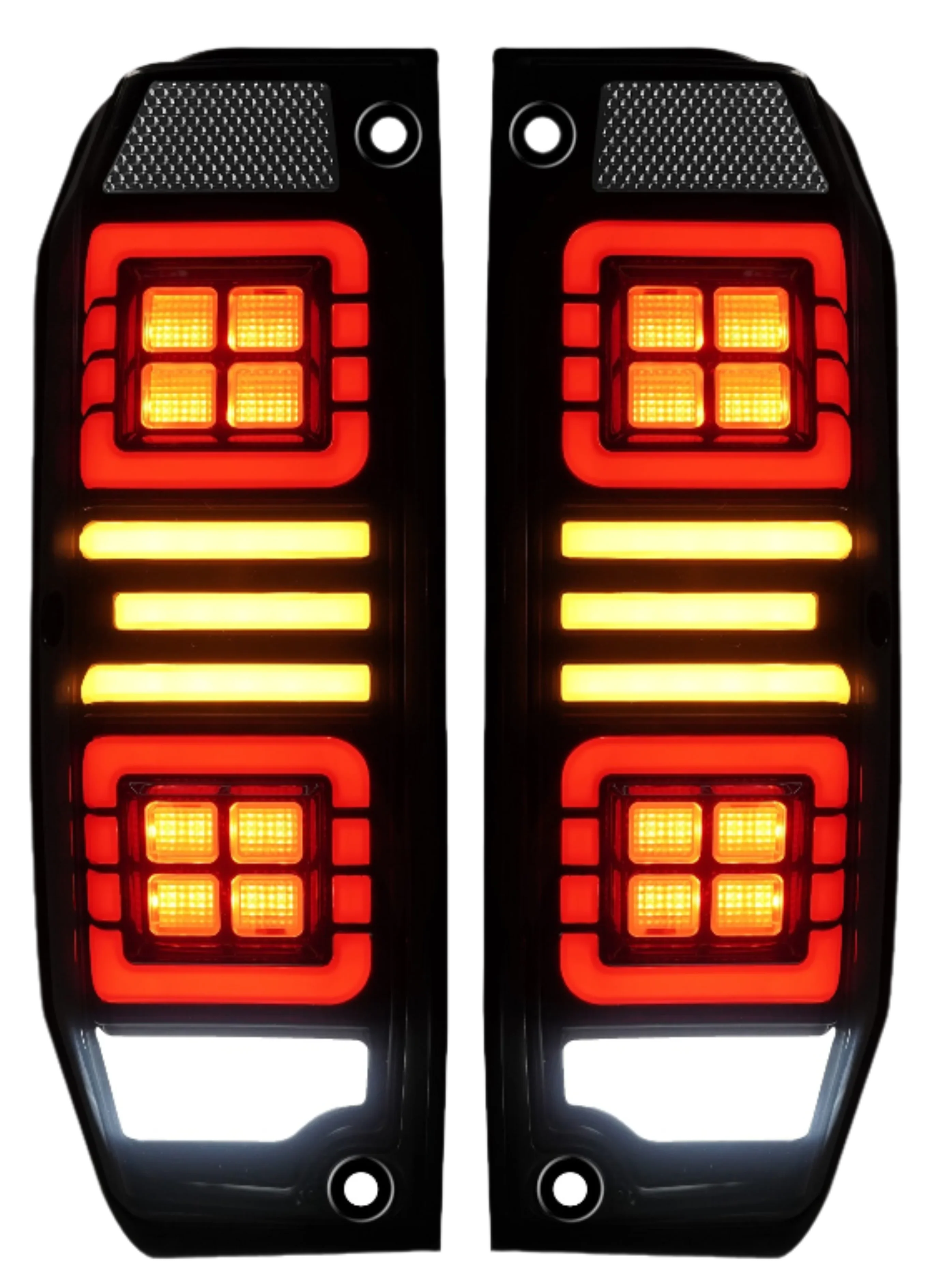 Smoked Halo LED Tail Lights Plug n Play for Toyota LandCruiser 76 Series - Image 4