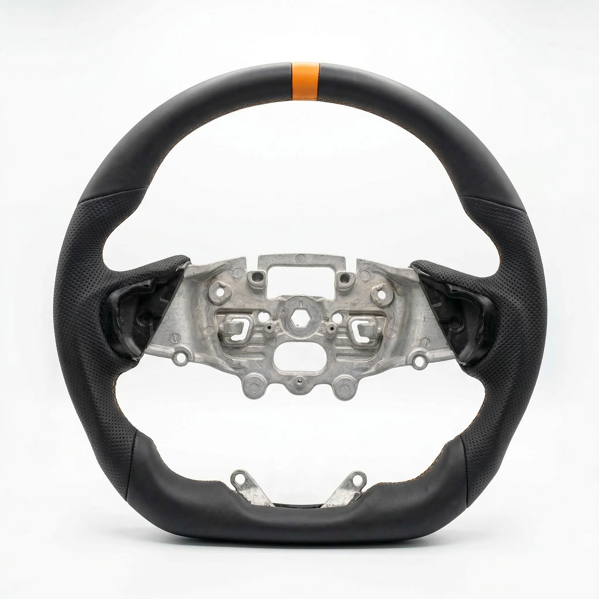 Sports Black Leather With Perforated Sides (Heated) Raptor Style Steering Wheel to suit Ford Ranger PX4 - Image 5