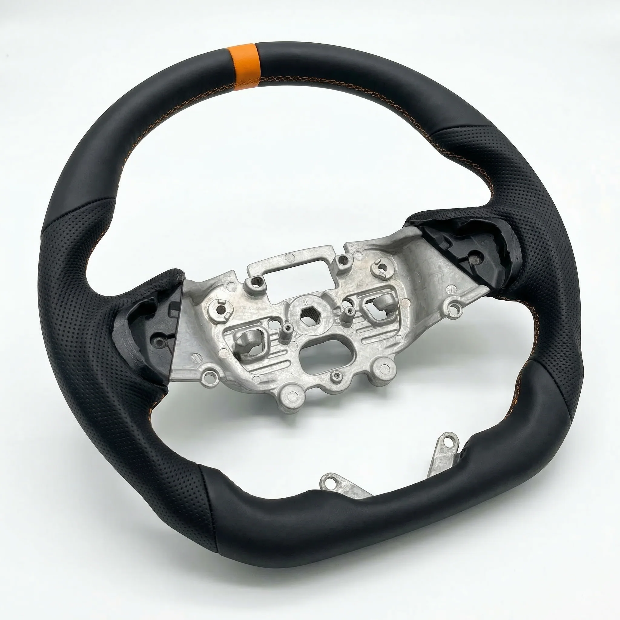 Sports Black Leather With Perforated Sides (Heated) Raptor Style Steering Wheel to suit Ford Ranger PX4 - Image 6