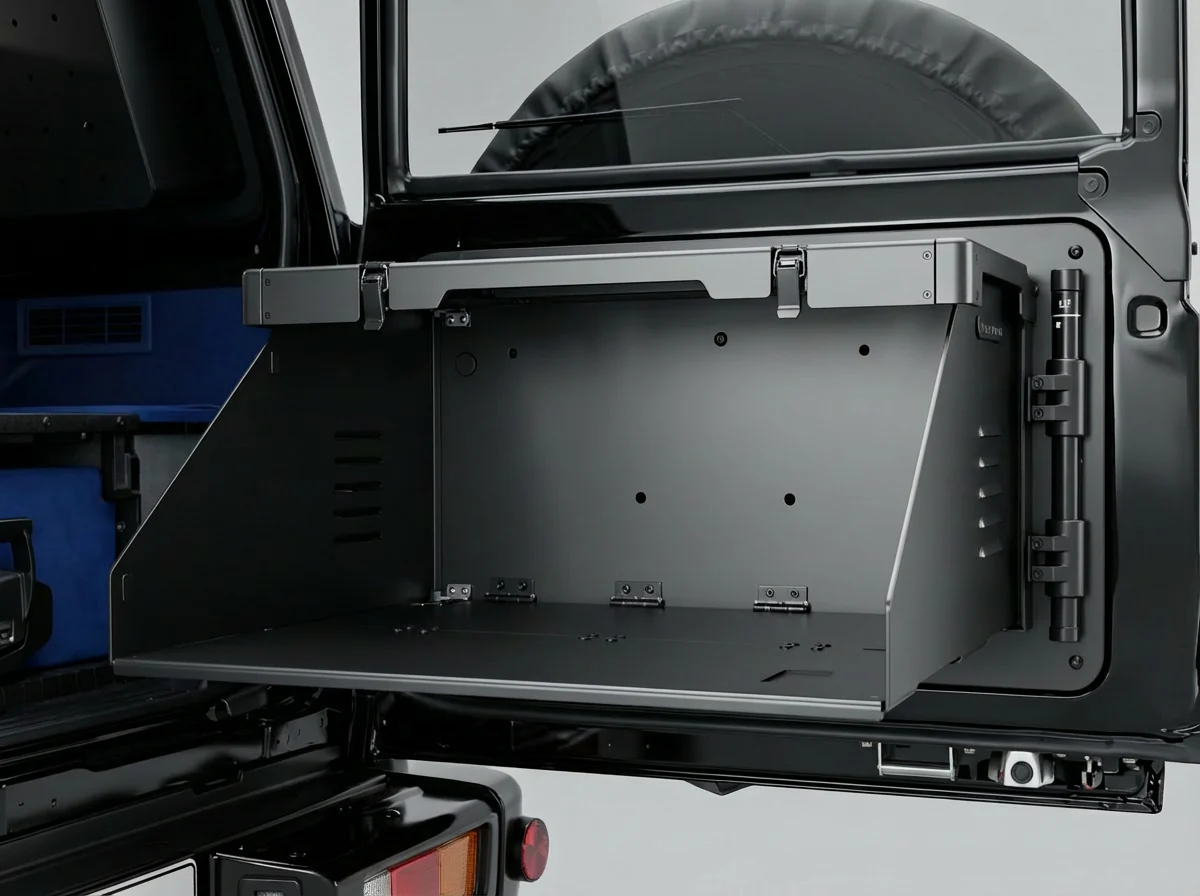 URNIETA Tailgate Drop Down Platform Table| 76 Series LandCruiser Wagon - Image 11