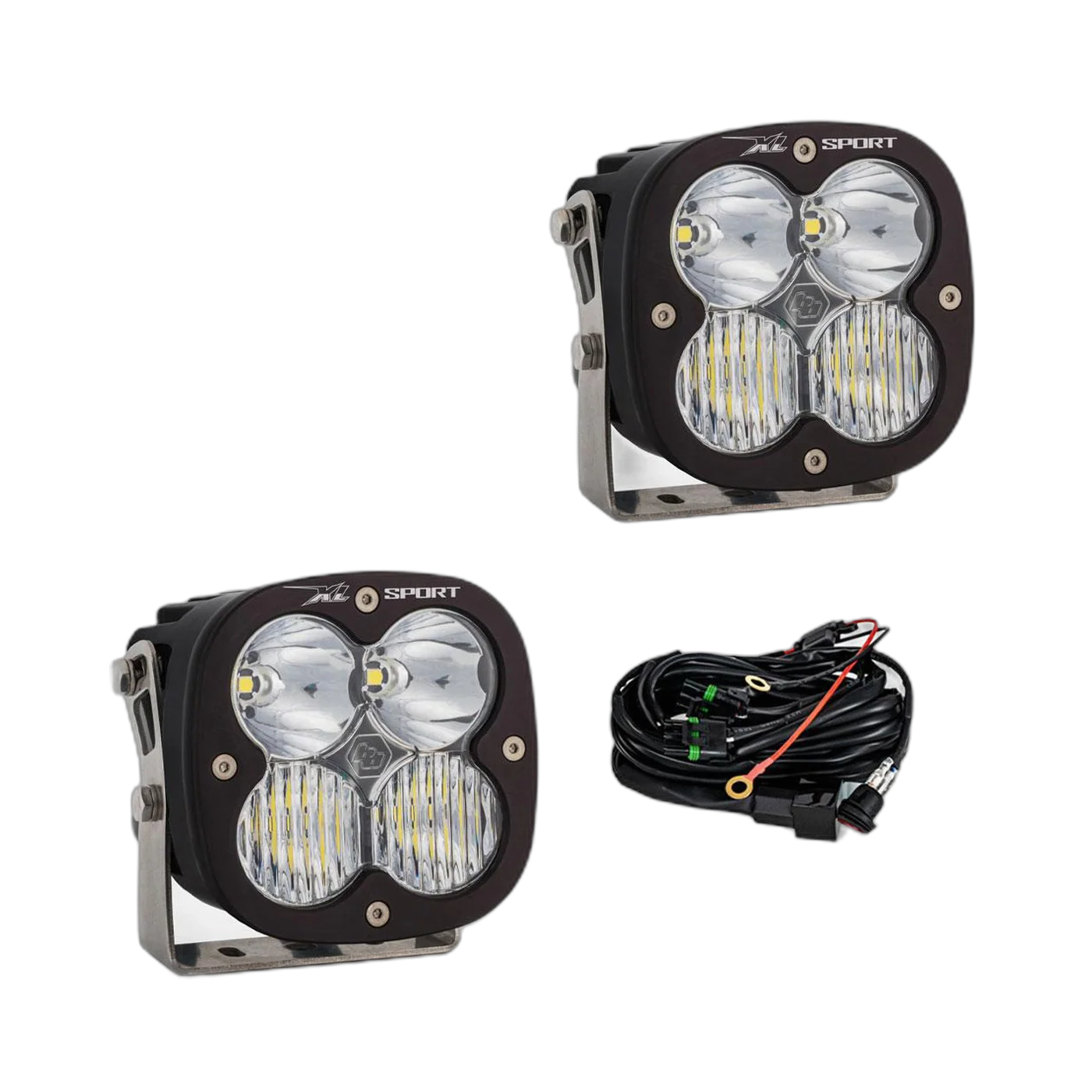 XL Sport LED Auxiliary Light Pod Pair - Clear - Drive Combo