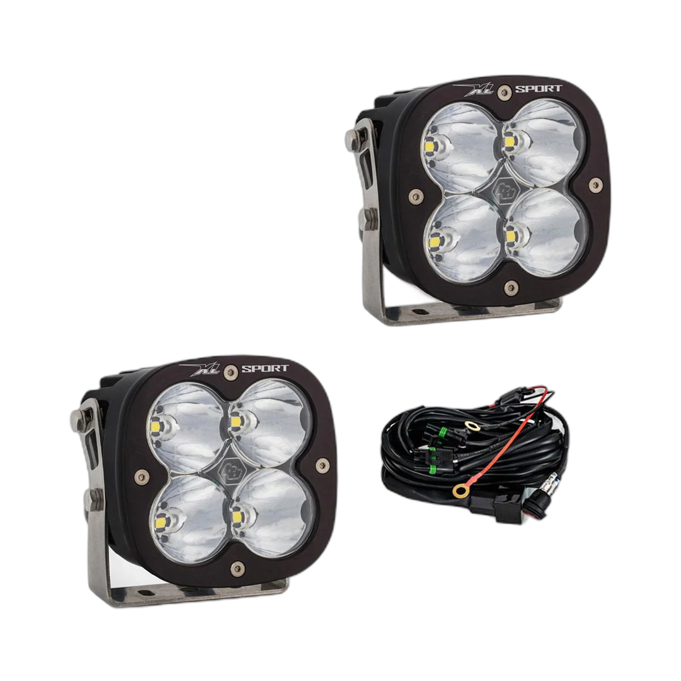 XL Sport LED Auxiliary Light Pod Pair - Clear - Spot